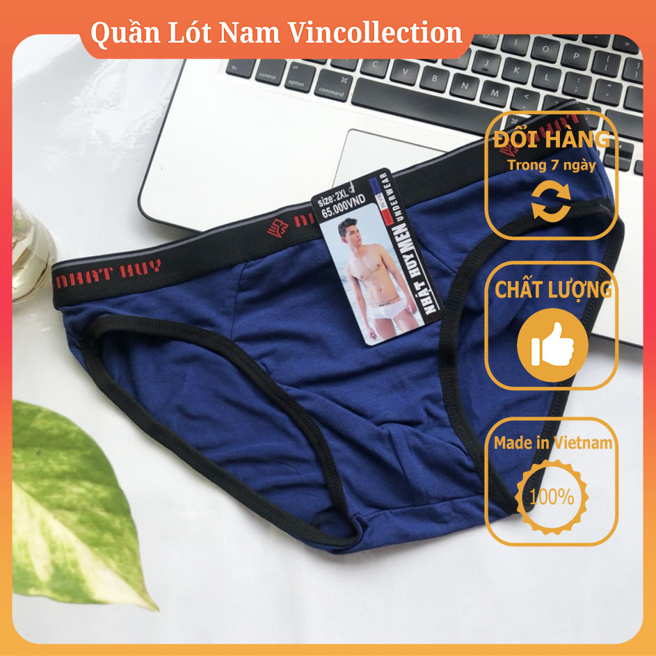 |Combo 7| Quần Lót Nam Chéo Nhật Huy Cotton Co Giãn 4 Chiều Cao Cấp Quần Lót Của Nam quần nhỏ nam sexy tam giác của nam học sinh cotton đẹp cao cấp  - Quần Lót Nam Vincollection