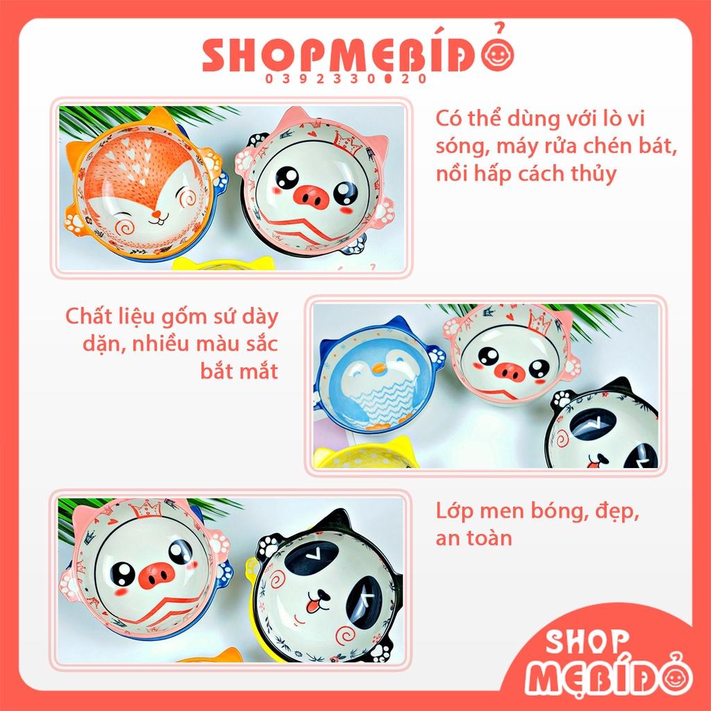 Bát Ăn Dặm Gốm Sứ Hình Thú Siêu Dễ Thương Mẫu Mới Cho Bé 250ml