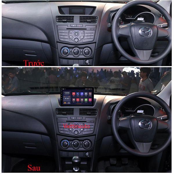 Màn hình Android 9 In  dùng cho ô tô Mazda BT-50 có GPS dẫn đường, ra lệnh bằng giọng nói 2012-2018.