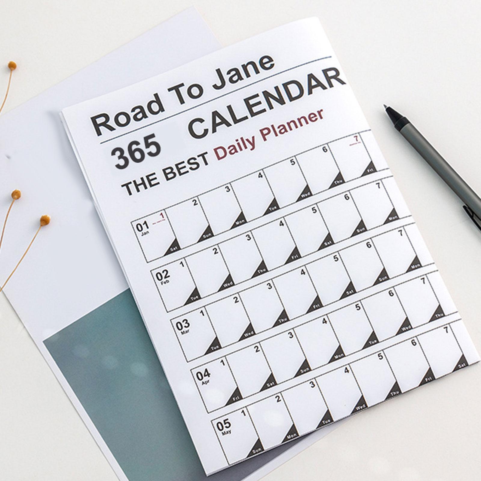 Hanging Yearly Calendar Planner Portable Planner for Important Dates Chores