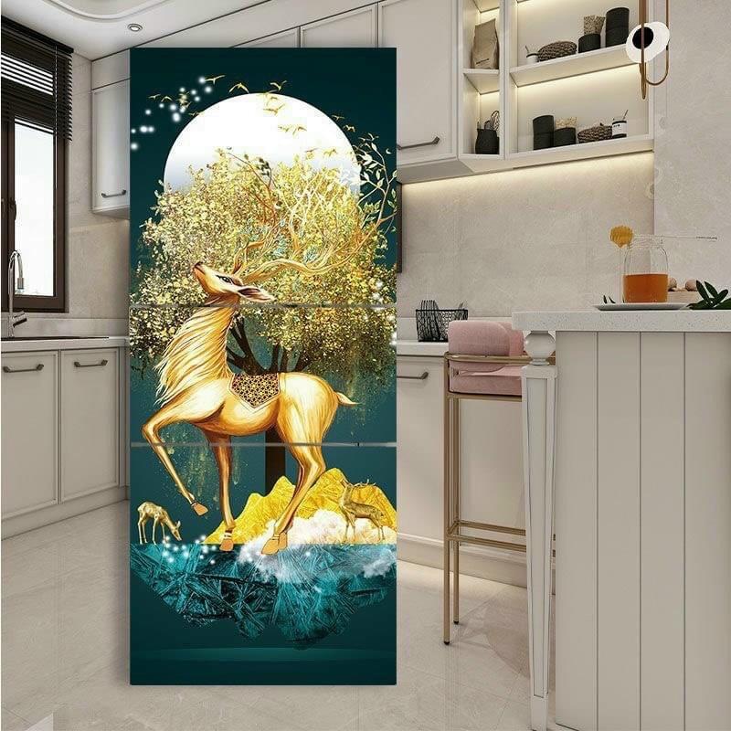 Tấm dán trang trí tủ lạnh