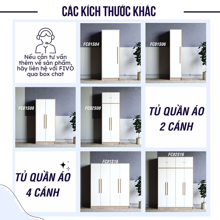 Tủ Đựng Quần Áo Gỗ MDF FIVO FC01 Cửa Mở 3 Cánh Ngang 1m2 Phong Cách Hàn Quốc Dễ Dàng Lắp Ráp - Chính Hãng