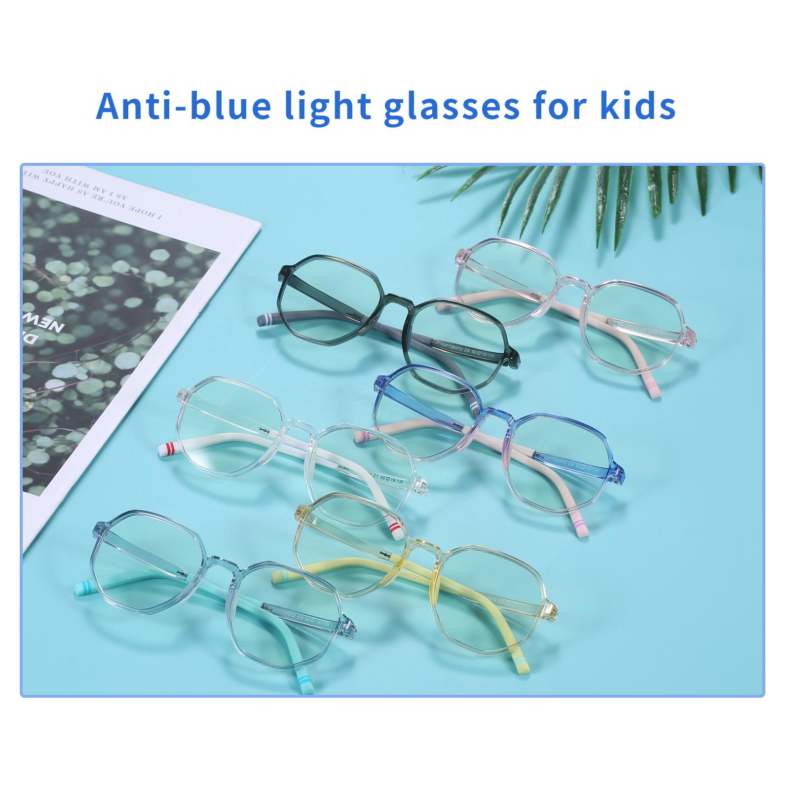 Kính chặn ánh sáng xanh cho trẻ em TR90 Khung kính nhẹ bảo vệ mắt khi dùng máy tính