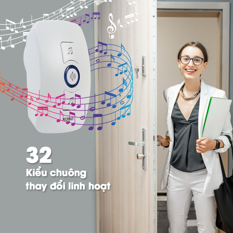 Chuông báo khách hồng ngoại không dây KONO KN-M20
