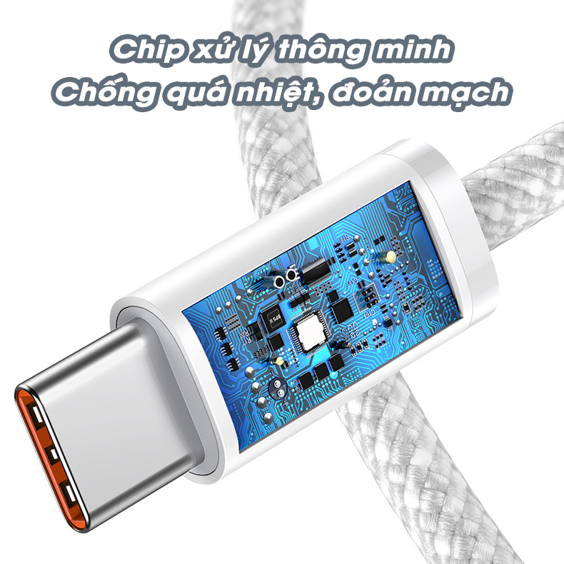 Dây Cáp Sạc Nhanh 20W PD Bọc Dù Dành Cho IPhone/Ipad Sử Dụng IC C94 Cao Cấp Siêu Bền -  Hàng Nhập Khẩu