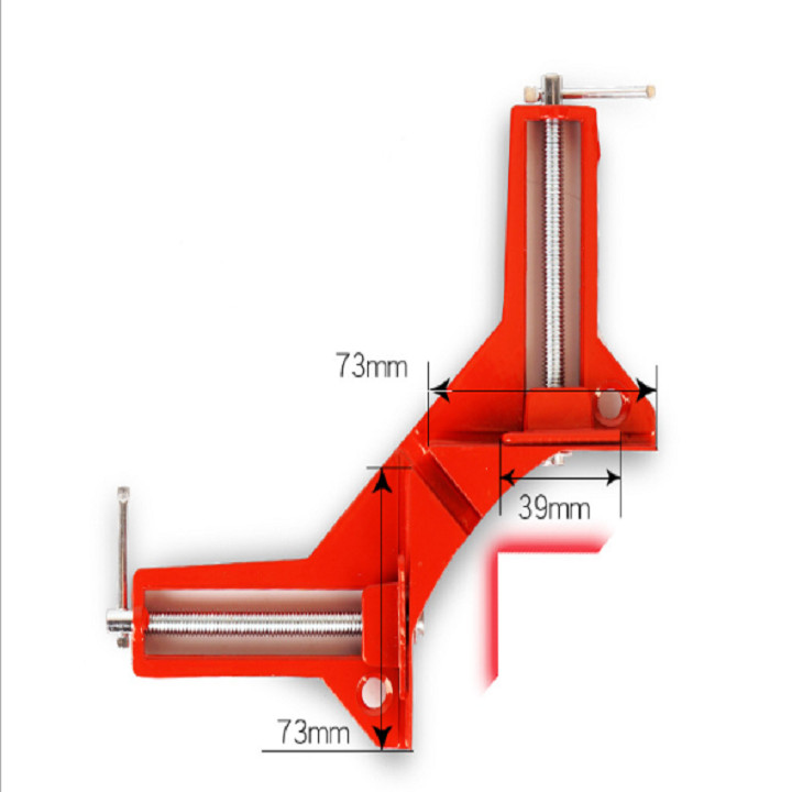 Bộ 2 Ê tô ke góc vuông, kẹp góc vuông mini ke vuông chính xác (đỏ) chuyên kẹp gỗ, kim loại, nhựa, vật liệu mỏng một cách chính xác