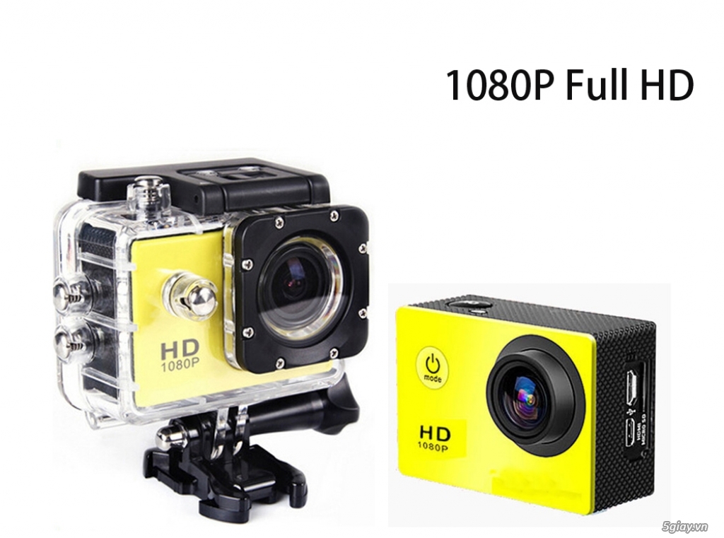 Camera Hành Trình ô tô, xe máy chất lượng 1080 Sports chống nước tuyệt đối đầy đủ phụ kiện gắn mũ bảo hiểm hoặc tay xe