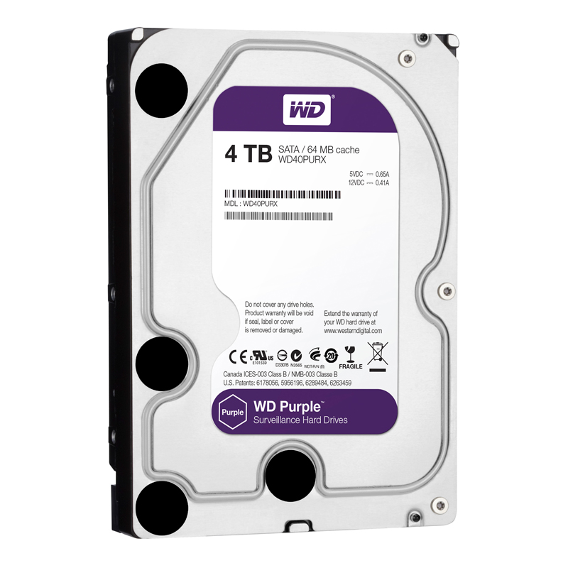 Ổ Cứng HDD Western Digital 4TB 3.5&quot; Sata 3 64MP WD40PURZ - Hàng Chính Hãng