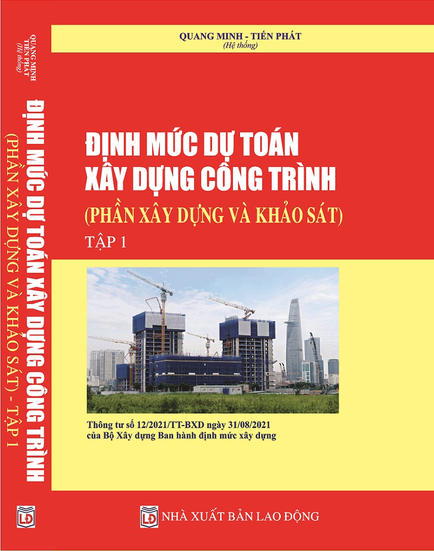 Combo 4 Quyển Sách Định Mức Dự Toán Xây Dựng Công Trình
