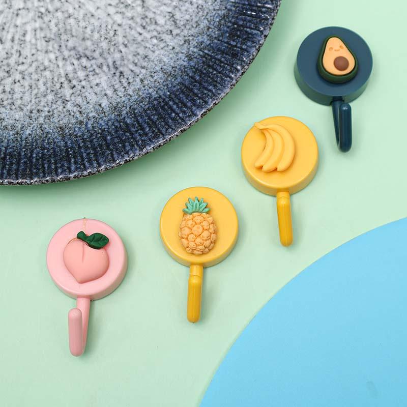 Móc treo chìa khóa gắn tường bằng nhựa hình hoạt hình trang trí nhà cửa/văn phòng