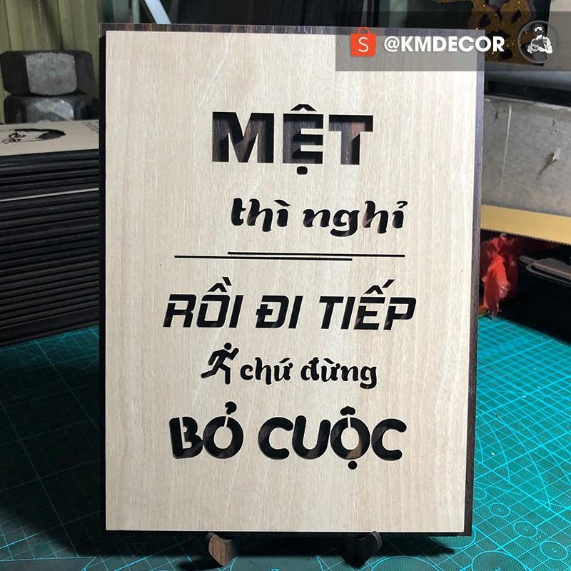 Mẫu tranh "mệt thì nghỉ rồi đi tiếp chữ đừng bỏ cuộc" - Tranh tạo động lực treo tường trang trí văn phòng