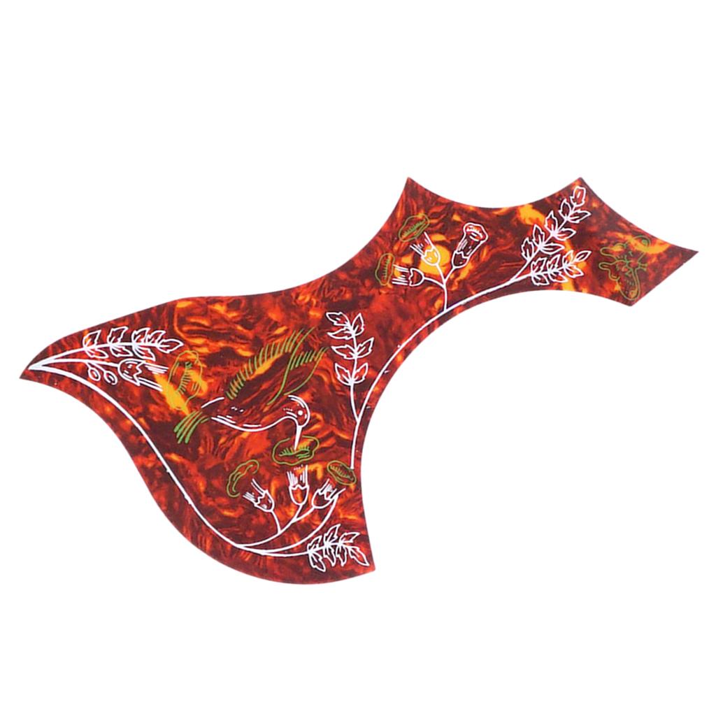 Left Handed Acoustic Guitar Pickguard Pick Guard Anti-scratch Plate Red