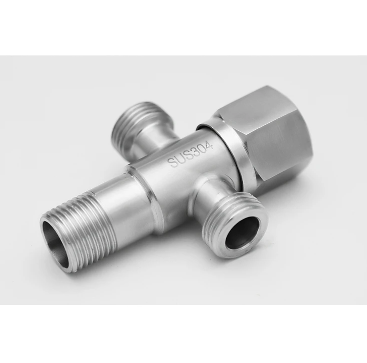 Van Chia Giảm Áp - Khóa 2 Đường Nước Inox SUS 304 VT2, Hàng Đẹp Loại 1
