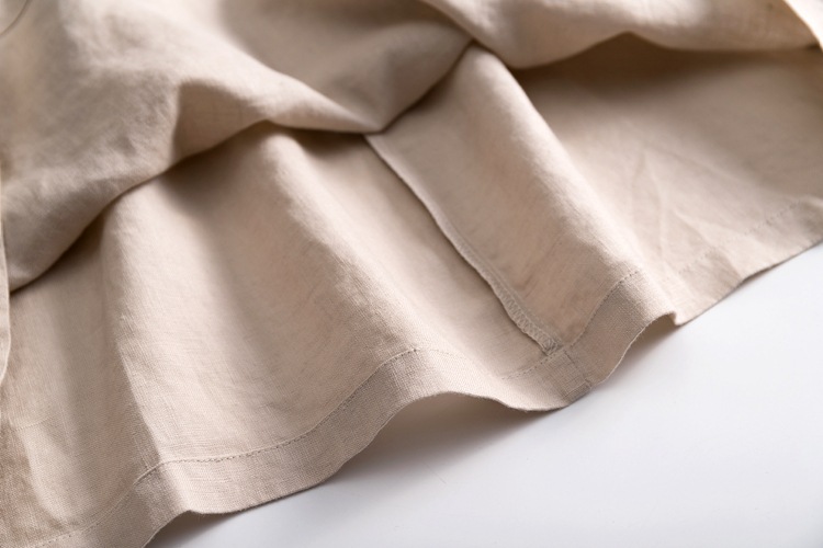 Đầm linen công sở dáng suông, kèm dây thắt eo, phong cách trẻ trung CS84