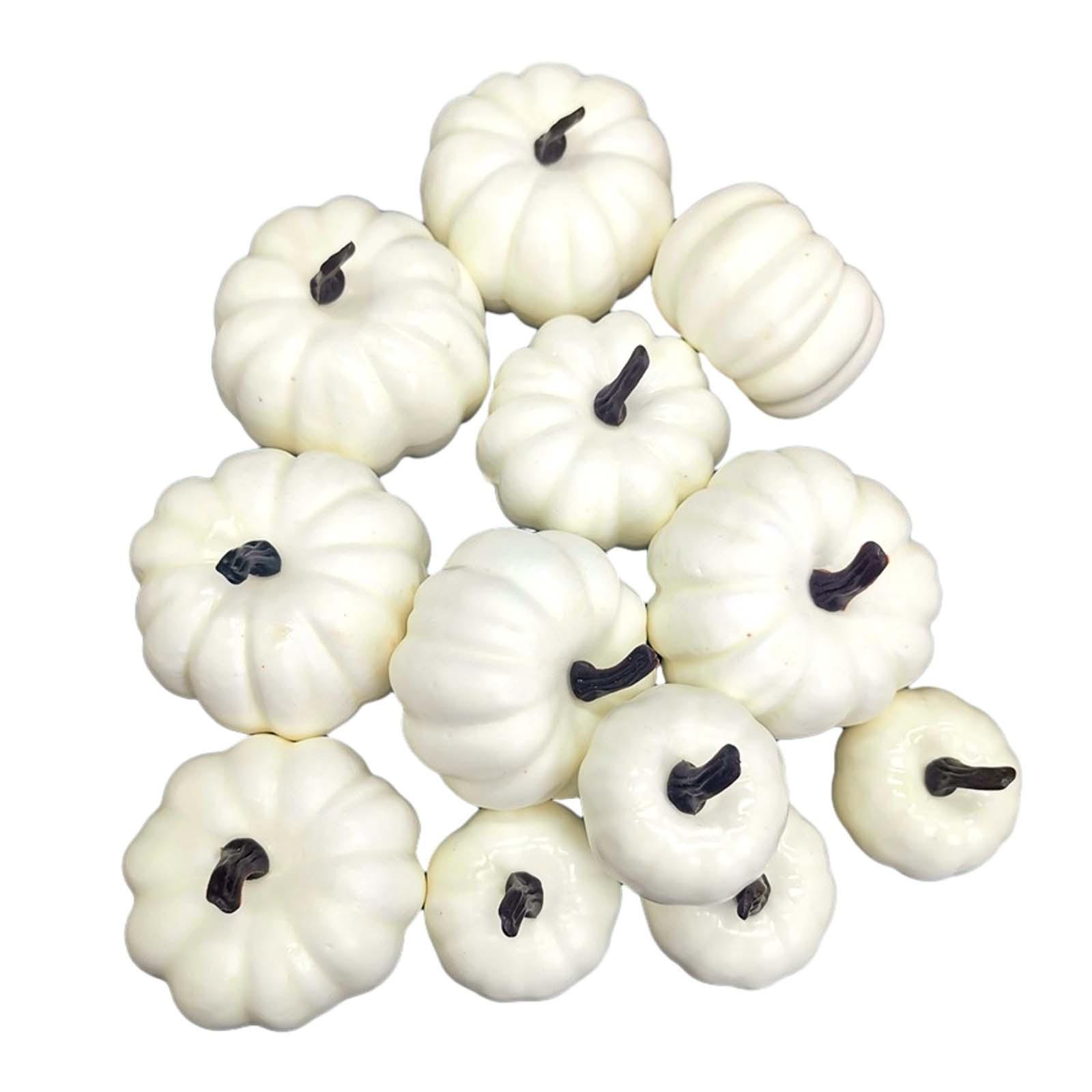 12Pcs Fake Pumpkins Model/ Mini Simulation Pumpkins Model/ Mini Children's Education Tool /Fake Foam Pumpkins for Halloween