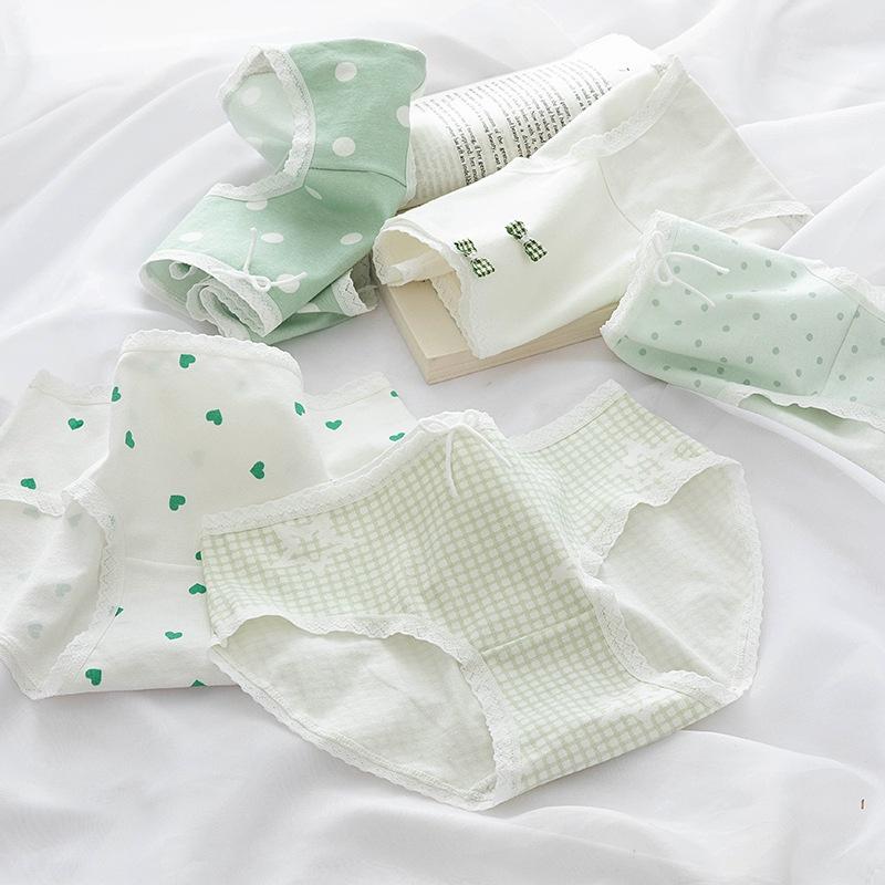 Quần Lót Nữ Cotton Hình Tim-Bi Thời Trang Nhật . Hàng Loại Đẹp.