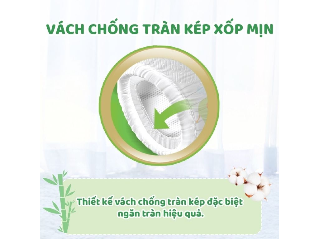 Combo 2 gói Tã bỉm QUẦN Molfix thiên nhiên Jumbo size L36+6 miếng