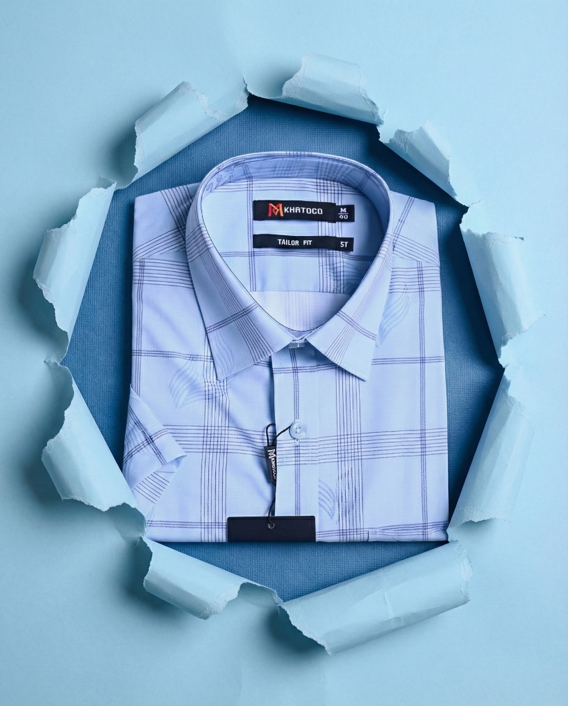 Áo sơ mi khatoco tay ngắn (M-2XL)