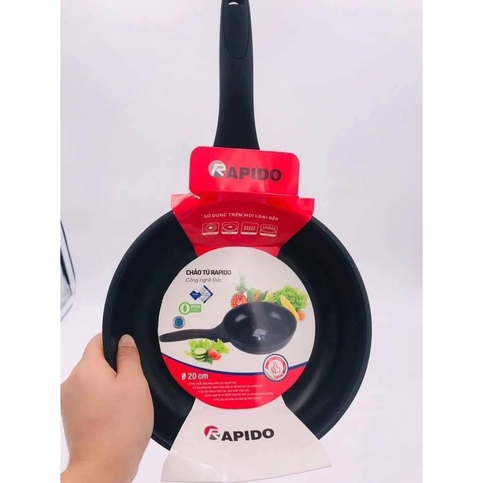 CHẢO CHỐNG DÍNH BẾP TỪ RAPIDO , SIZE 20-24-28CM,