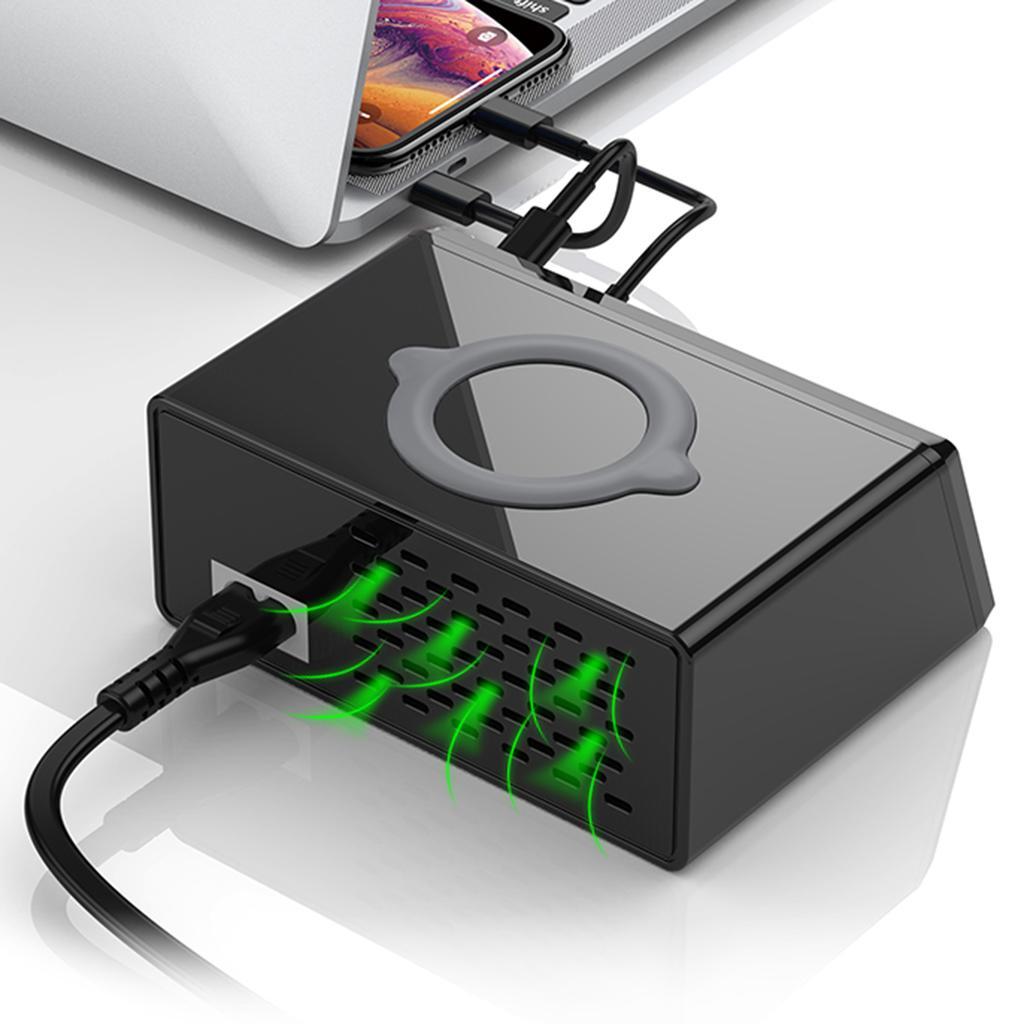 Wireless Charging Station 8 Ports USB Charger Quick Charge 3.0 HUB AU Plug