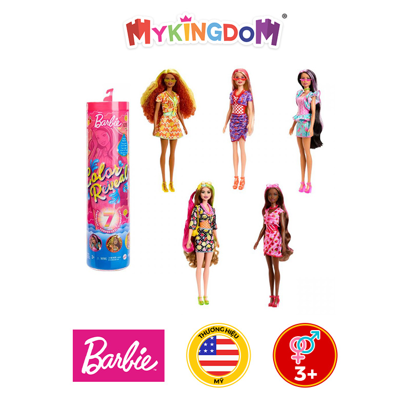 Đồ Chơi BARBIE Búp Bê Barbie Đổi Màu -  Phiên Bản Thời Trang Trái Cây HJX49