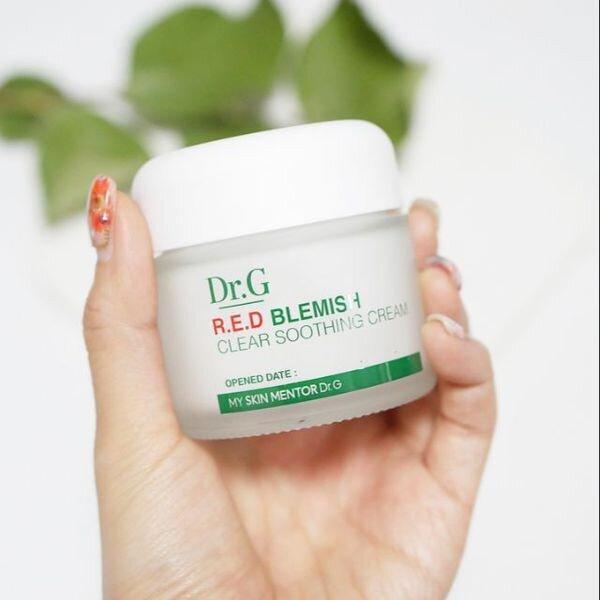 Kem dưỡng ẩm và phục hồi sâu cho da Dr.G R.E.D Blemish Clear Soothing Cream Hàn Quốc 70ml