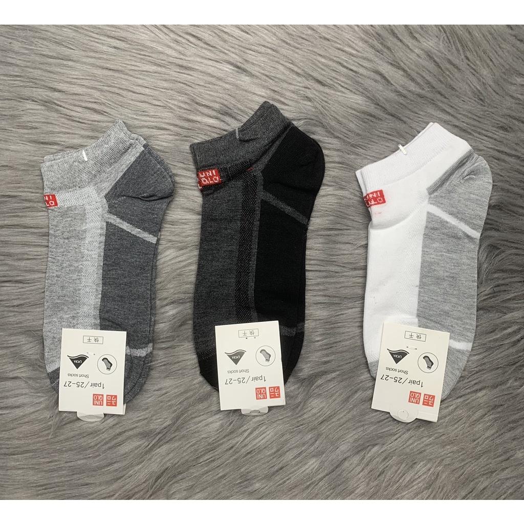 Combo 5 hoặc 10 Đôi Vớ Nam Cổ ngắn thun Cotton , UNI hàng Xuất Nhật , ảnh thật ,bảo đảm giao đúng hàng