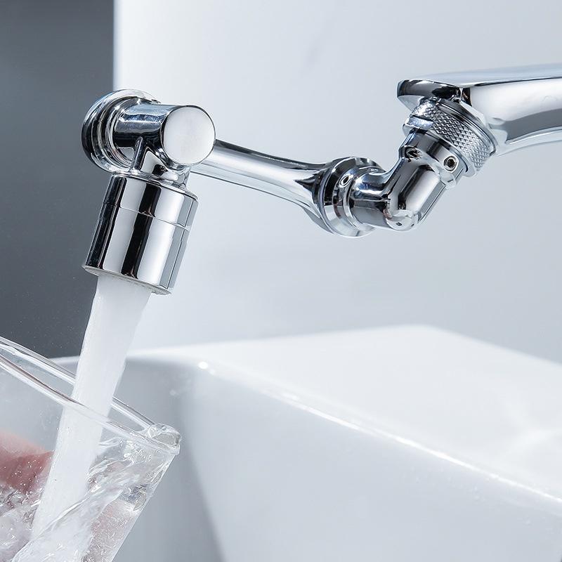 Đầu nối vòi Lavabo, vòi nước thông minh xoay 1080 độ nhựa ABS với 2 chế độ nước tiện dụng
