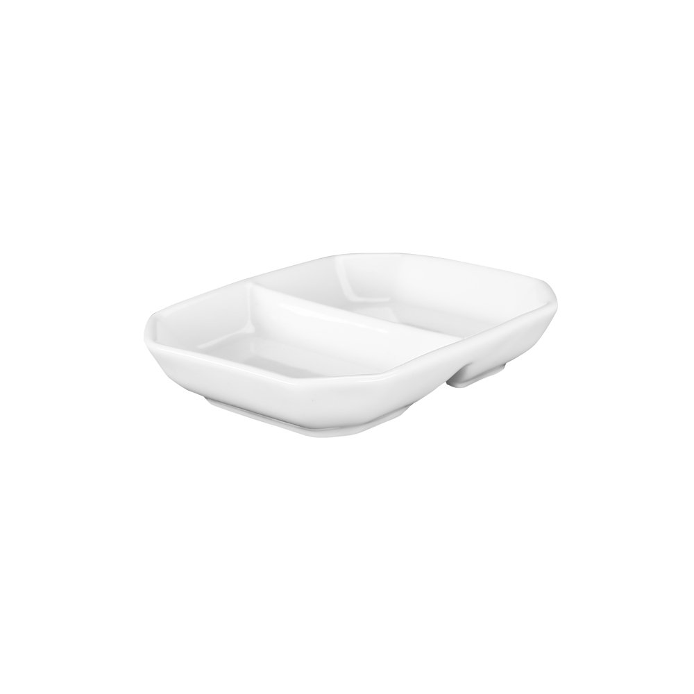 Combo 10 đĩa muối hai ngăn 3" sứ Long Phương cao cấp