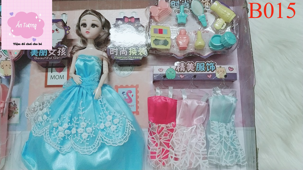 Đồ chơi bé gái - Đồ chơi búp bê- Hộp búp bê công chúa cử động được các khớp và mắt nhắm mở được, có âm thanh,nhạc...