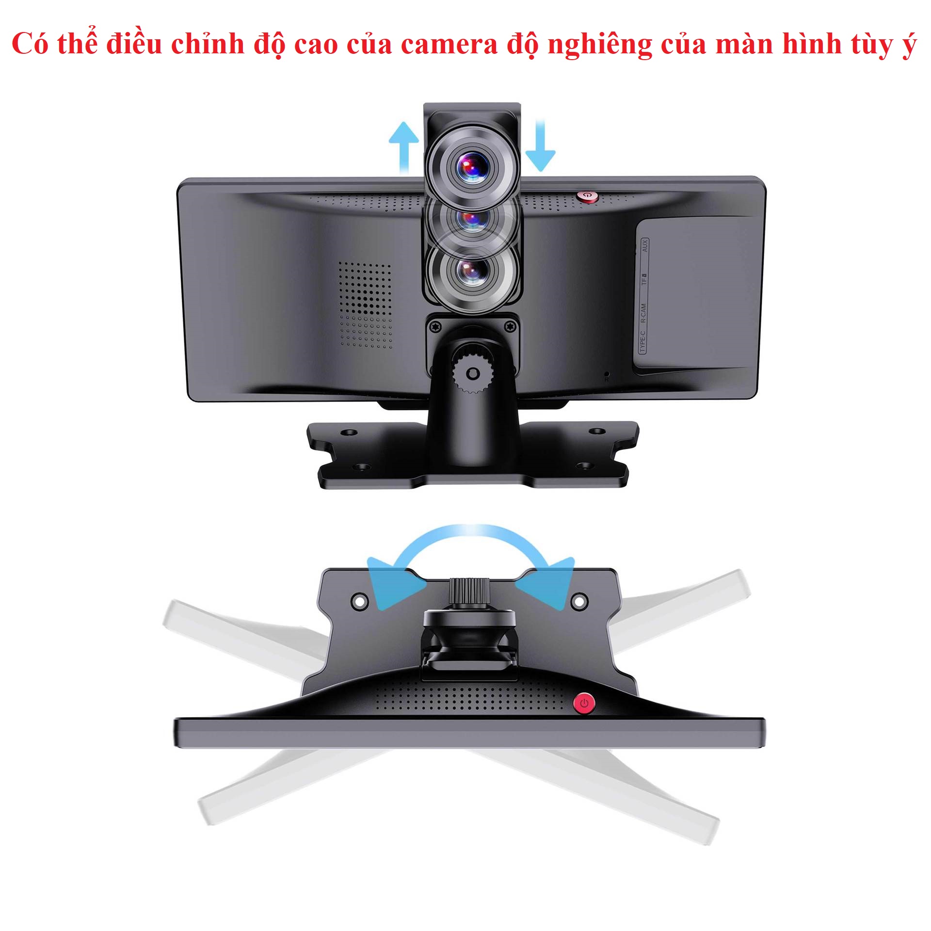 Màn Hình Ô Tô Taplo Android AllTech 4K Tiếng Việt Carplay chỉ đường tích hợp Camera hành trình trước sau 1080p