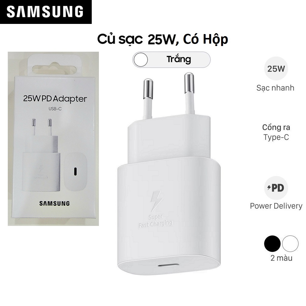 Sạc nhanh Samsung 25W EP-TA800N - Hàng Chính Hãng