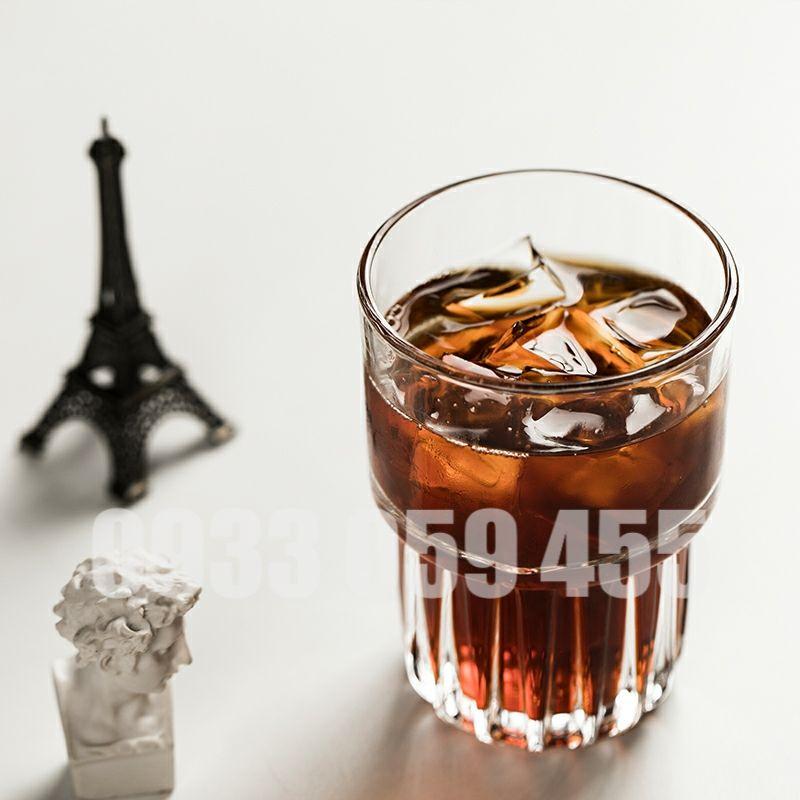 Ly cốc uống sinh tố thủy tinh, ly cà phê 2 tầng cao cấp whisky glass