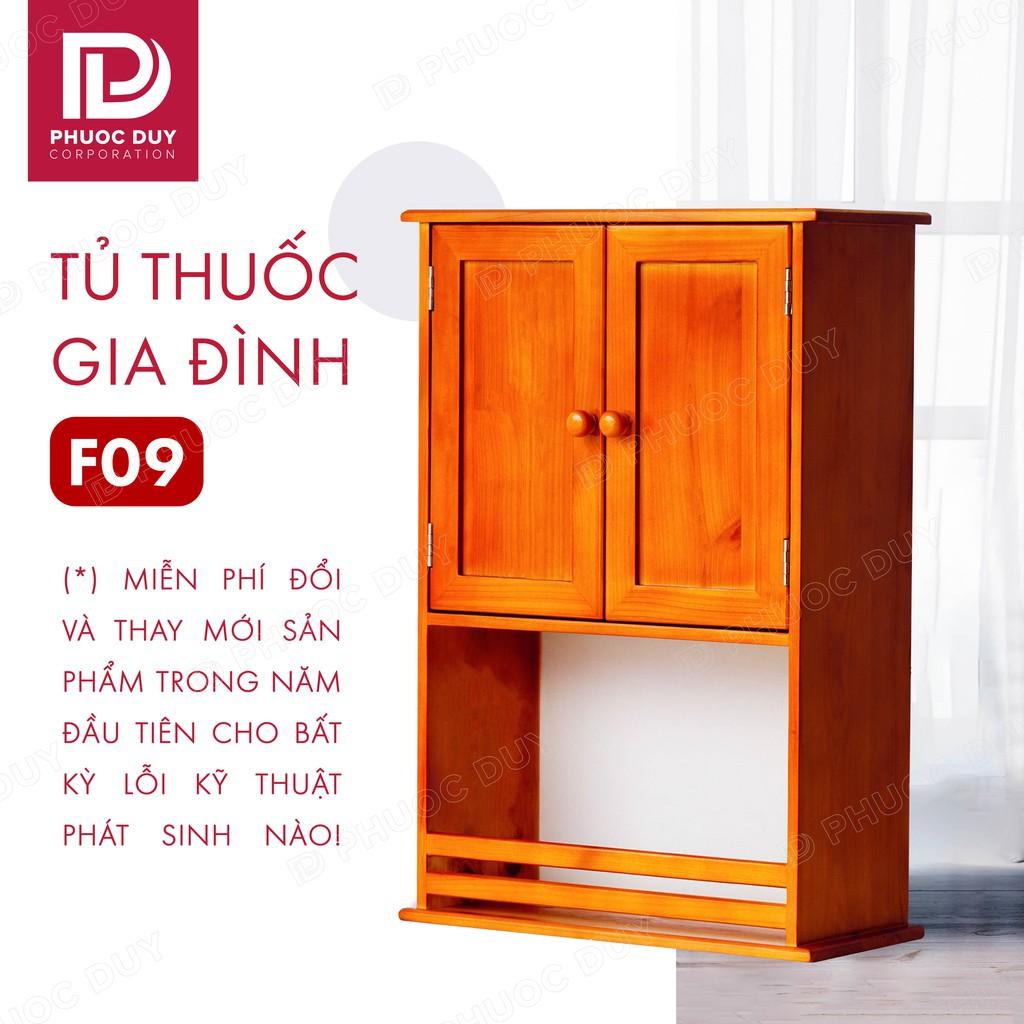 Tủ thuốc - Tủ y tế gia đình gỗ tự nhiên F09 