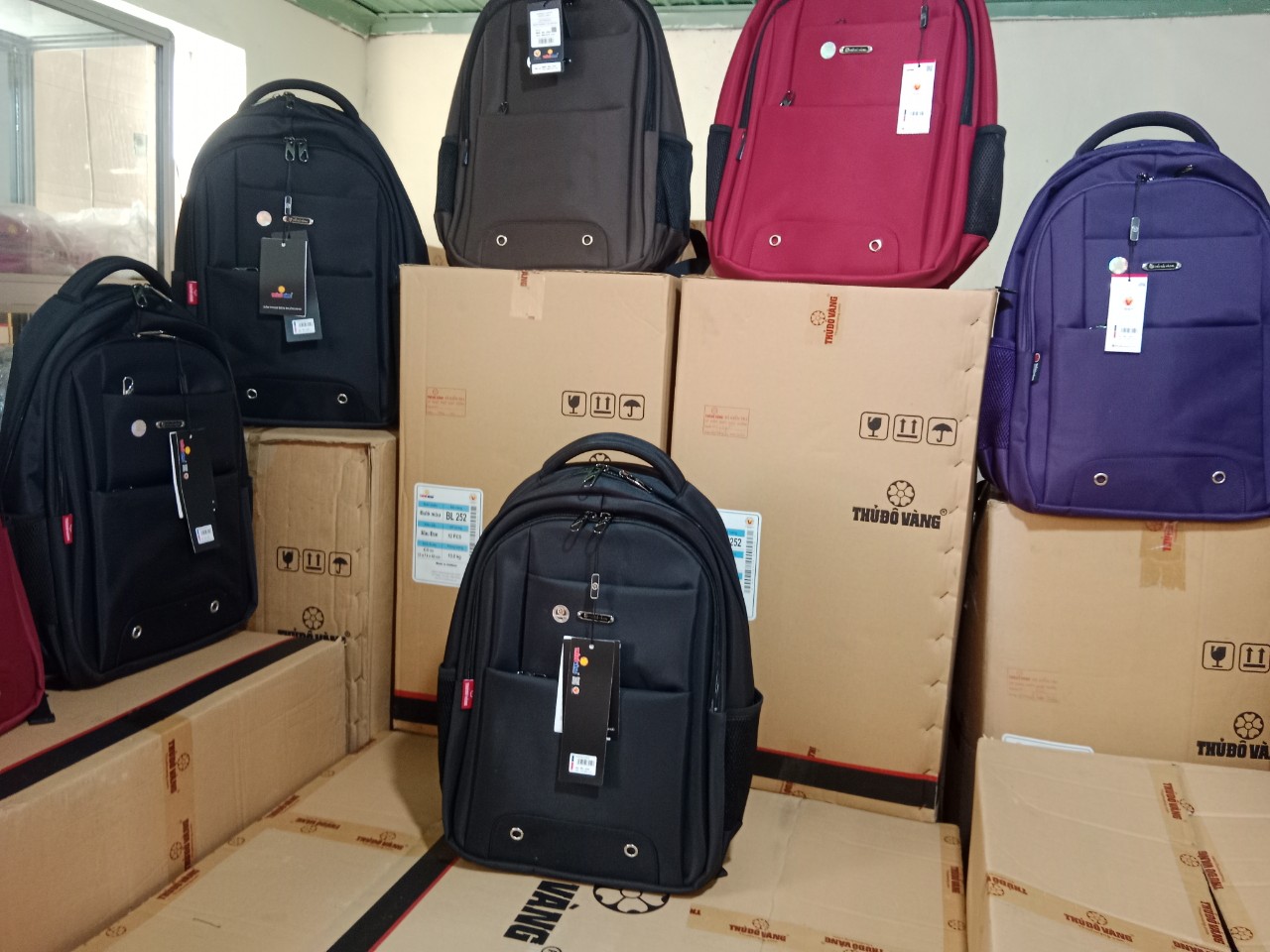 252 Balo Nam Nữ size to/size trung Đi Làm, Đi Học, Đi Du Lịch bảo vệ Laptop 16 BL257, 17inch BL252,