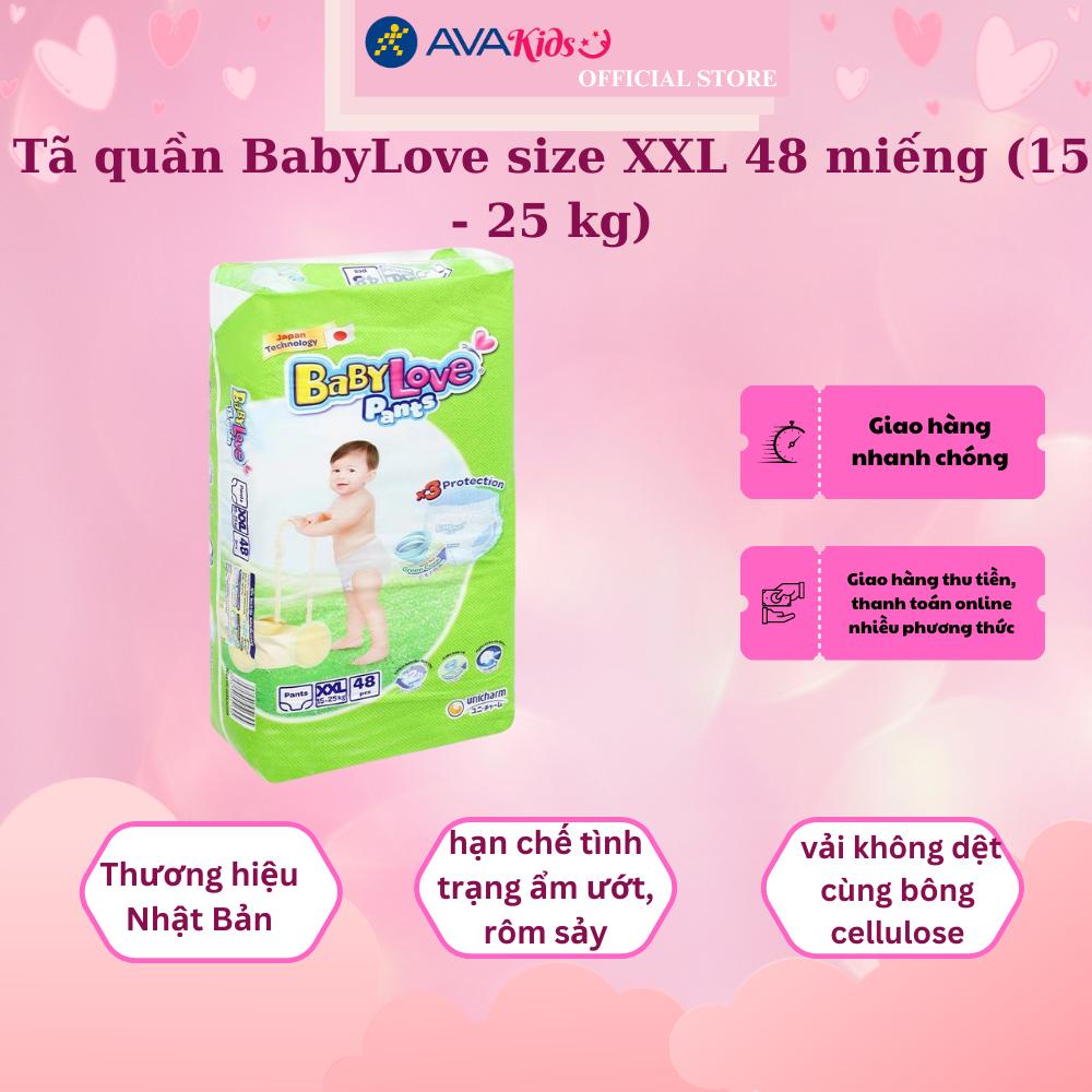 Tã quần BabyLove size XXL 48 miếng (15 - 25 kg)
