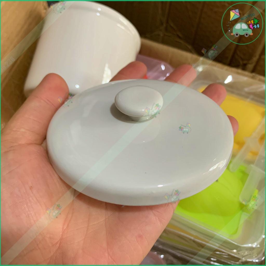 Thố sứ nồi Bear 0.45 lít, nắp sứ 0.45 lít thay thế nồi Bear, nồi nấu chậm