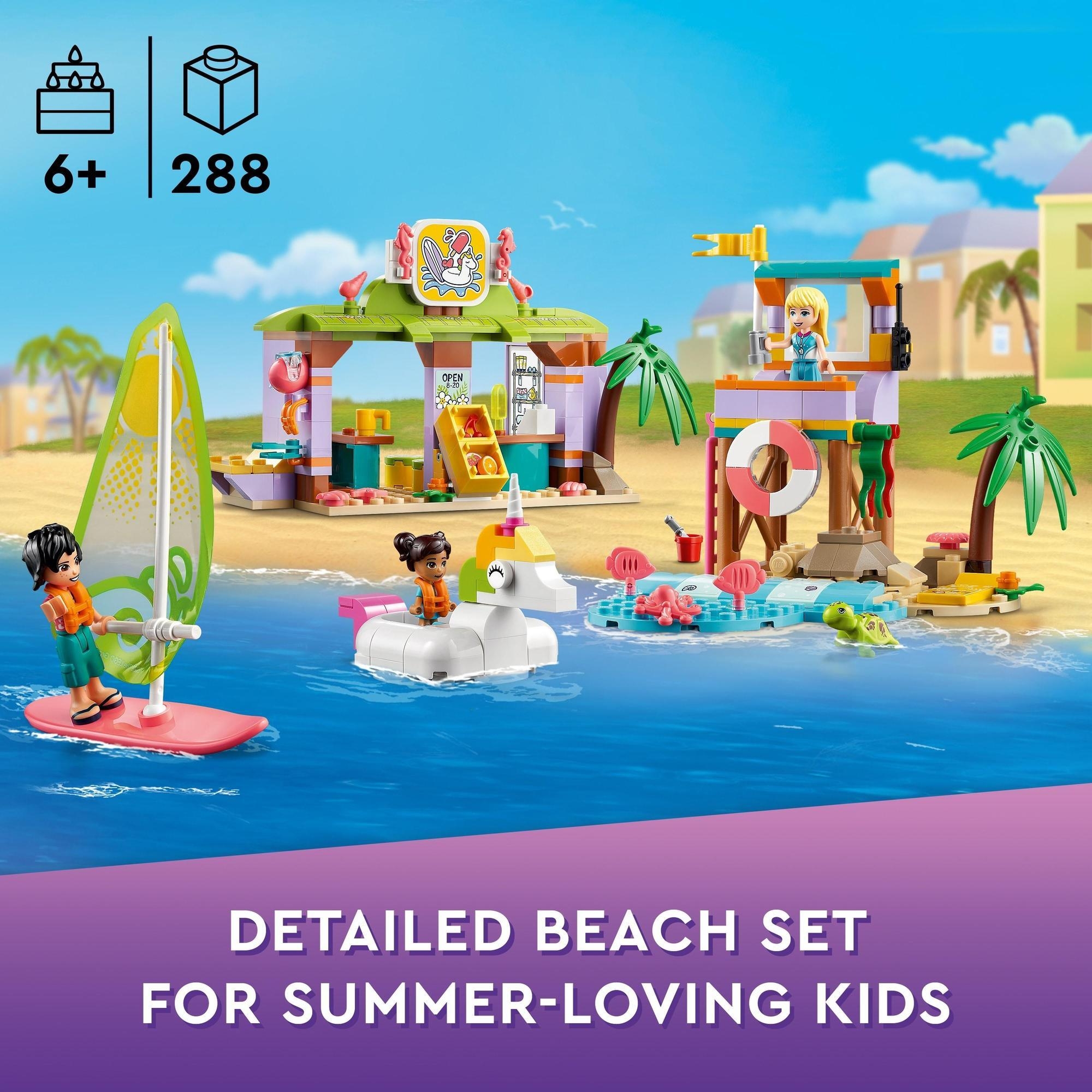 LEGO Friends 41710 Khu lướt sóng bãi biển của Stephanie (288 chi tiết)