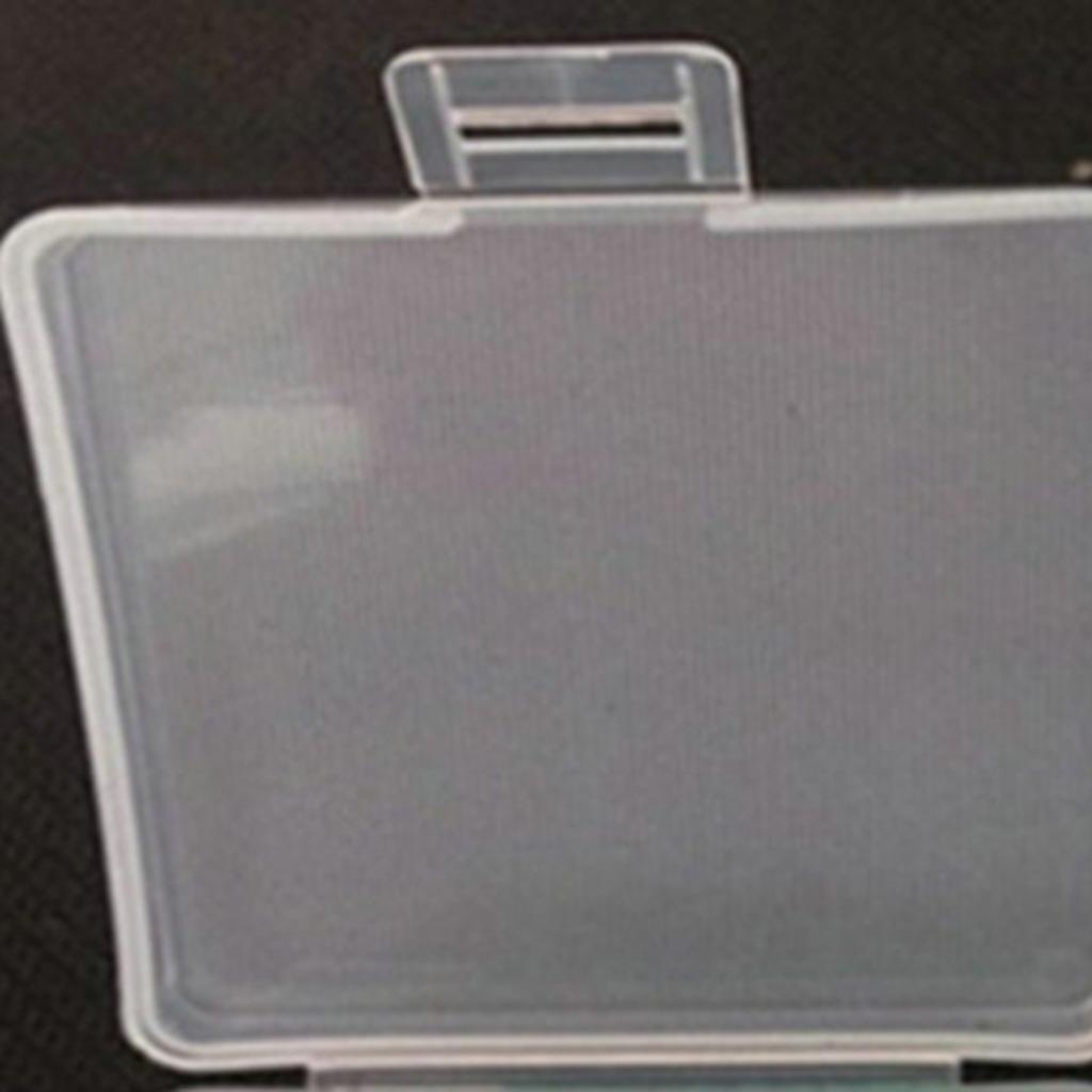 Transparent Battery Storage Case Holder Organizer Box For 2pcs 9V Battery