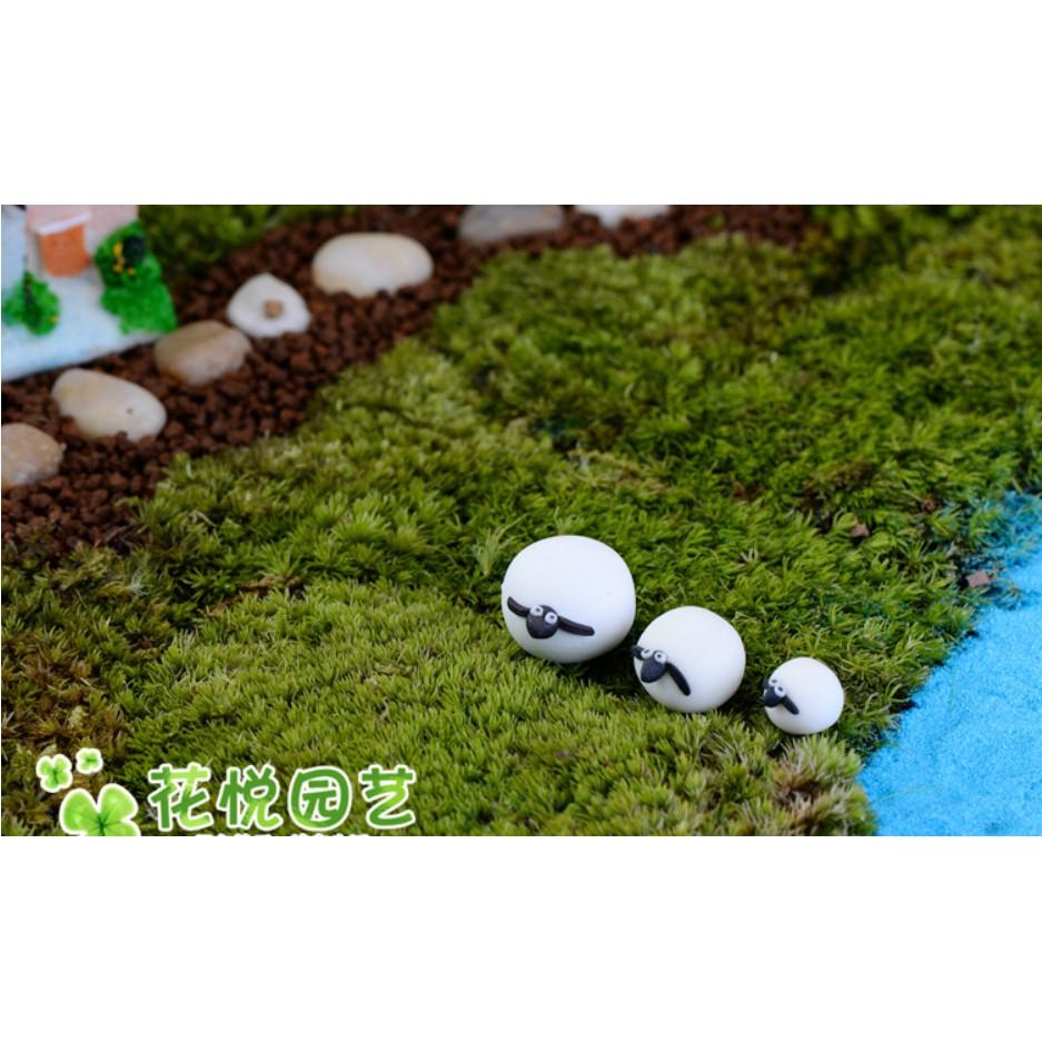 KHO-HN * Bộ mô hình gia đình Cừu Béo Ú trang trí bonsai, tiểu cảnh