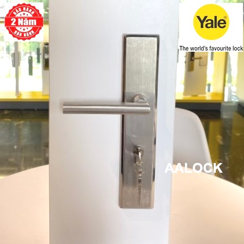 Tay nắm gạt đế dài Yale YSP-152 US32D- cho bộ khóa tay gạt cửa đi cao cấp