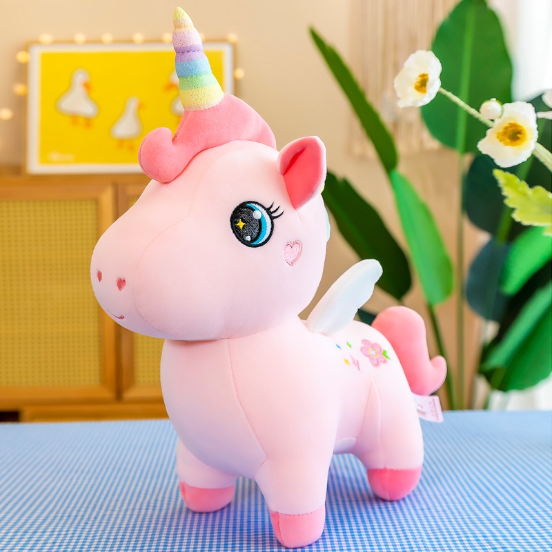Gấu bông pony hồng hàng Quảng Châu cao cấp mềm mịn