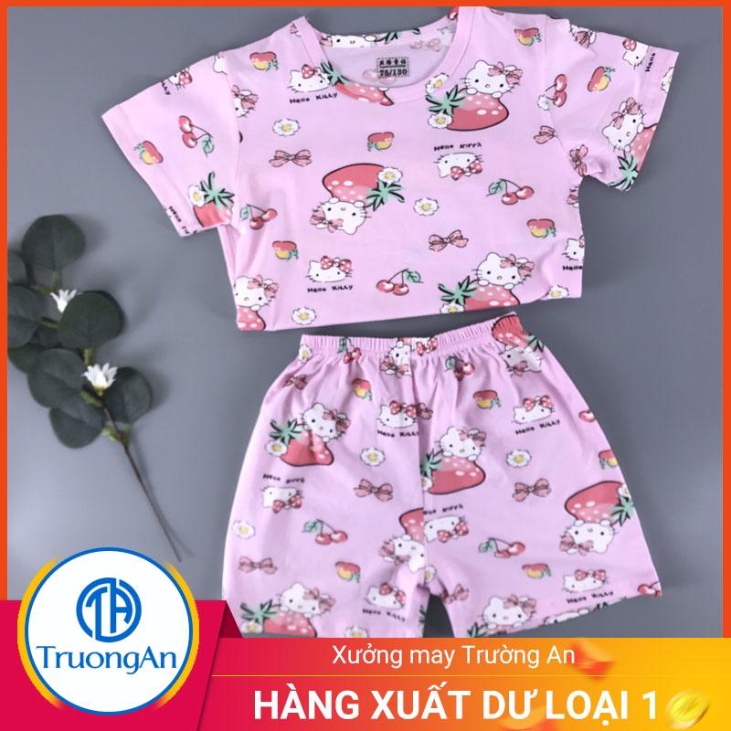 Bộ quần áo trẻ em cotton hình dâu tây