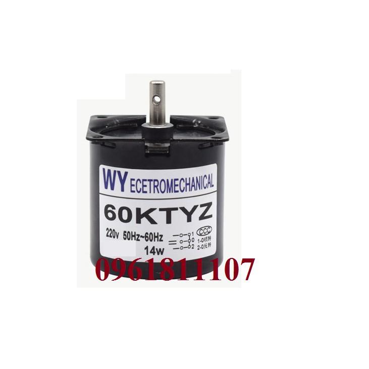 Motor giảm tốc 220V 60KTYZ nhông kim loại