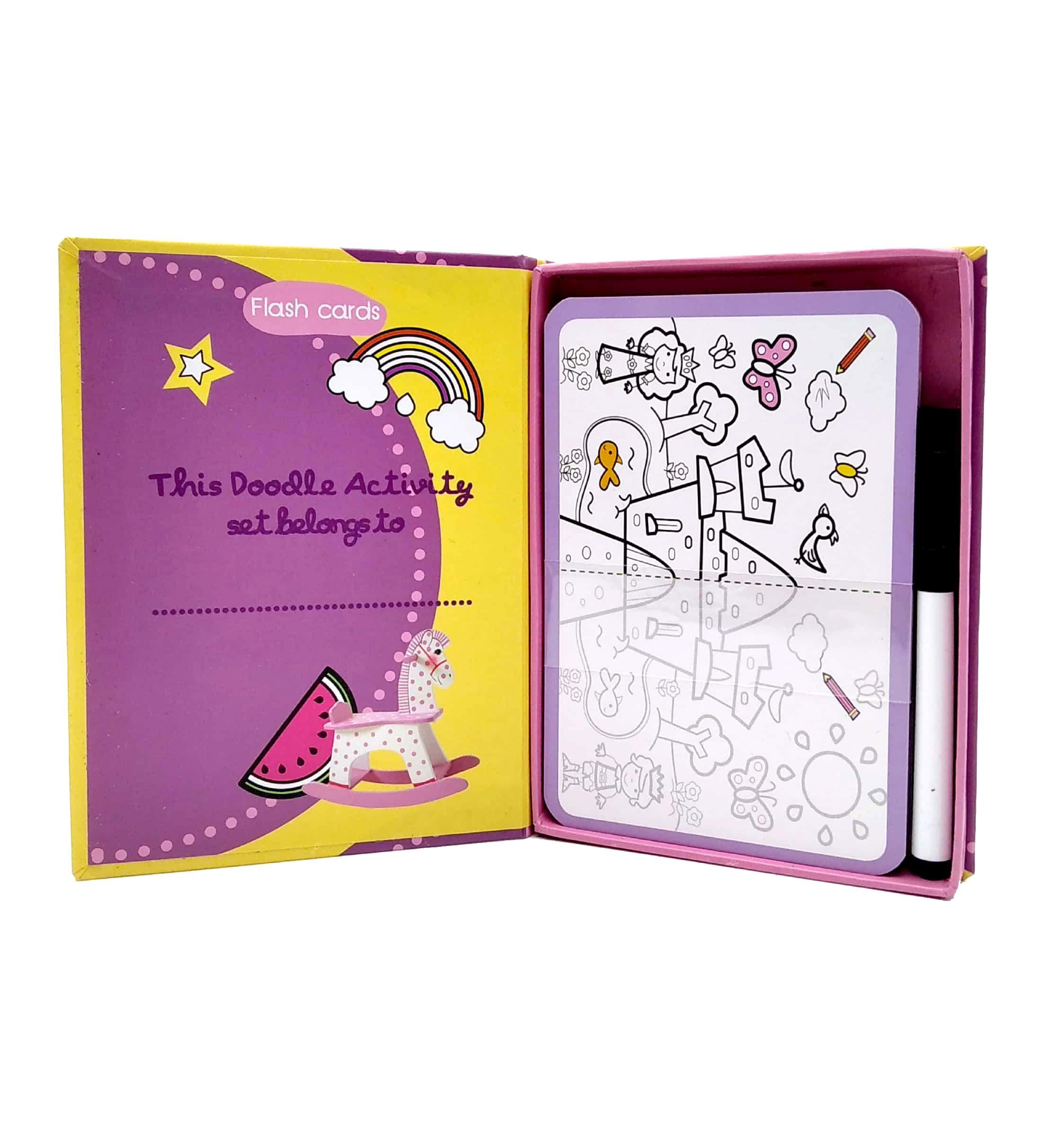 Flash Card - Doodle Activity Purple (25 Activity Cards)