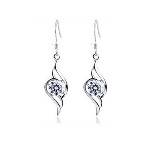 Bông tai alice thời trang trắng/tím - BH524
