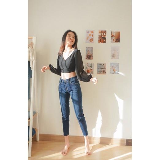 Quần jean baggy nữ mềm mát
