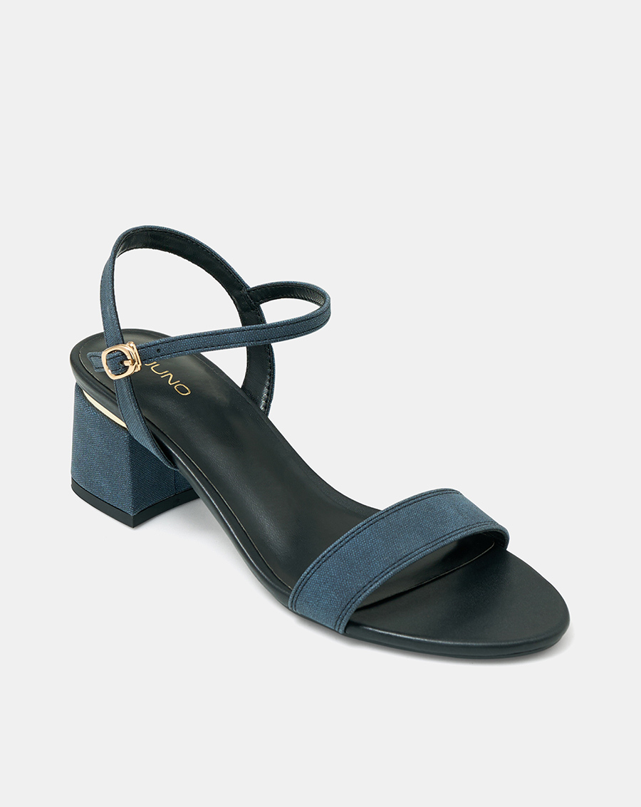 Giày Sandal Nữ 5cm Thời Trang JUNO Sandal Gót Vuông Quai Ngang Bản Lớn Quai Cổ Chân SD05106