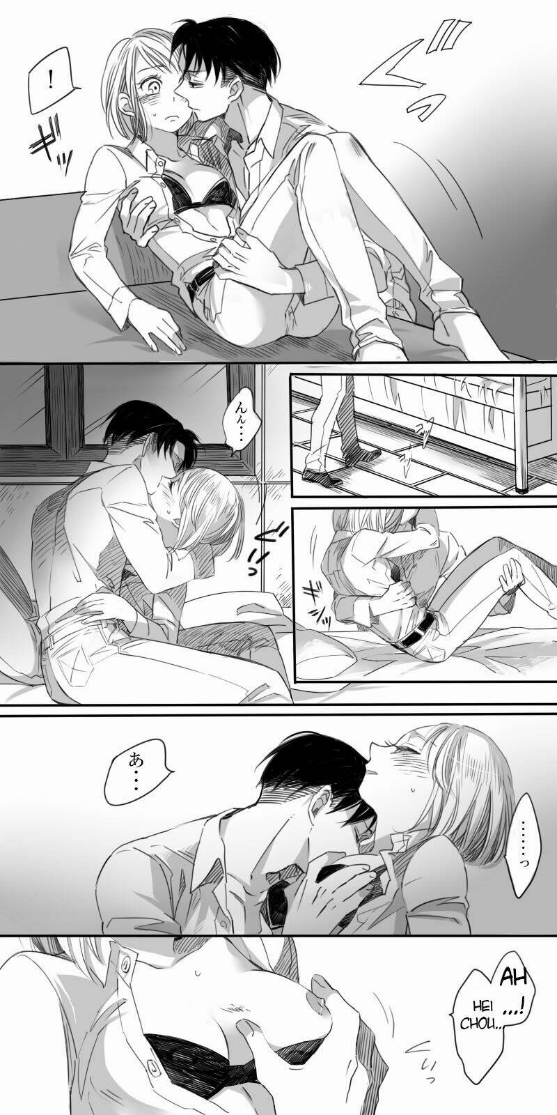 tấn công người khổng lồ - doujinshi rivapetra chapter 3 4