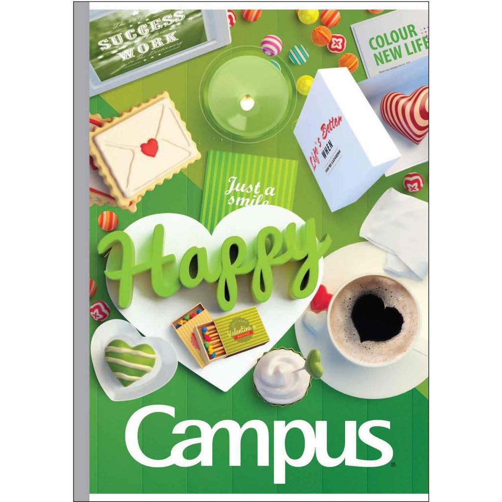 Lốc 10 vở kẻ ngang campus Gift 80 trang